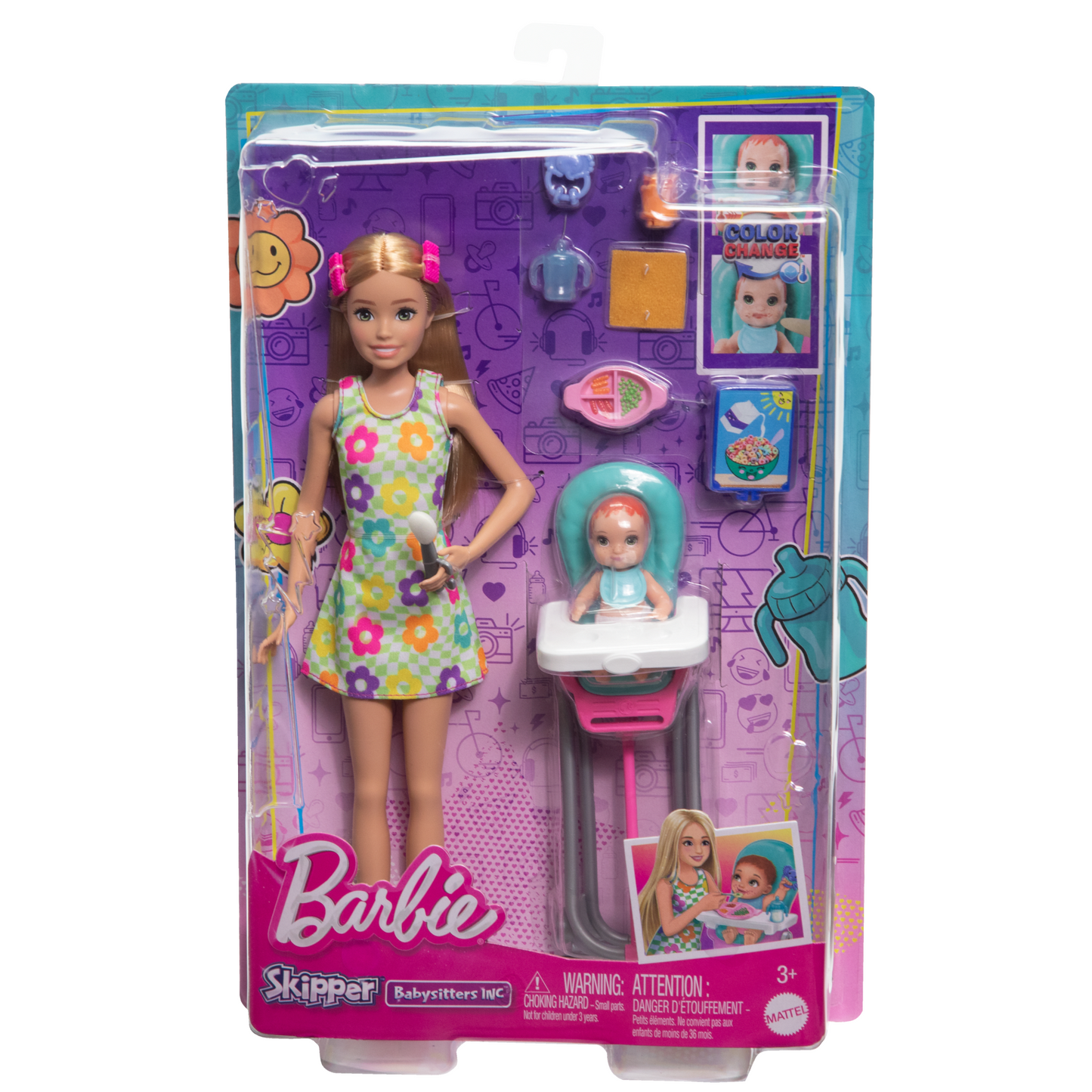 Barbie  Skipper  Babysitters Inc.  Coffret  Poup¨¦e, B¨¦b¨¦ et Access.