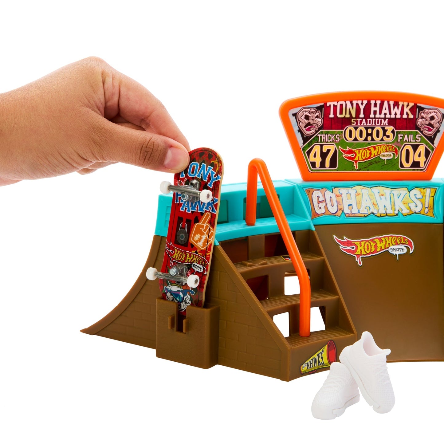 Hot Wheels Skate Pista de Brinquedo Set Est¨¢dio Tony Hawk
