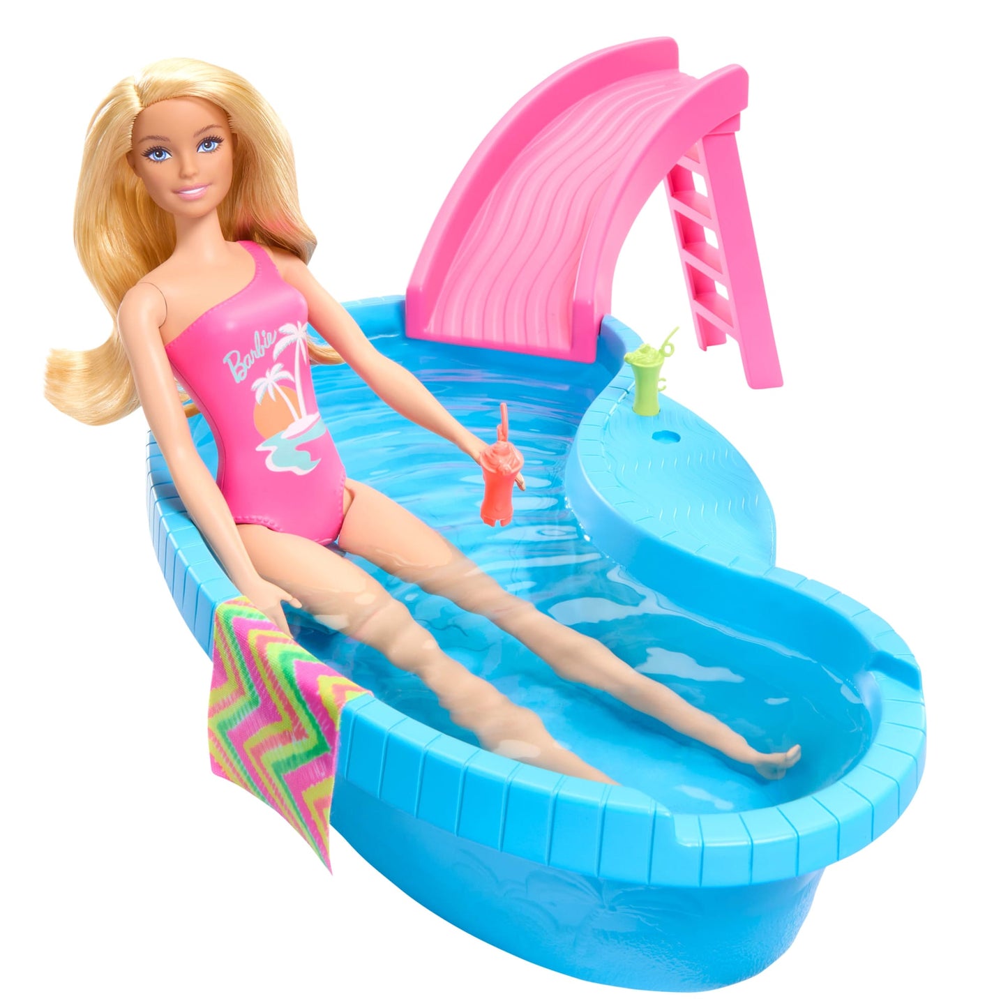 Barbie Conjunto de Brinquedo Piscina Glam com Boneca Mai? Rosa