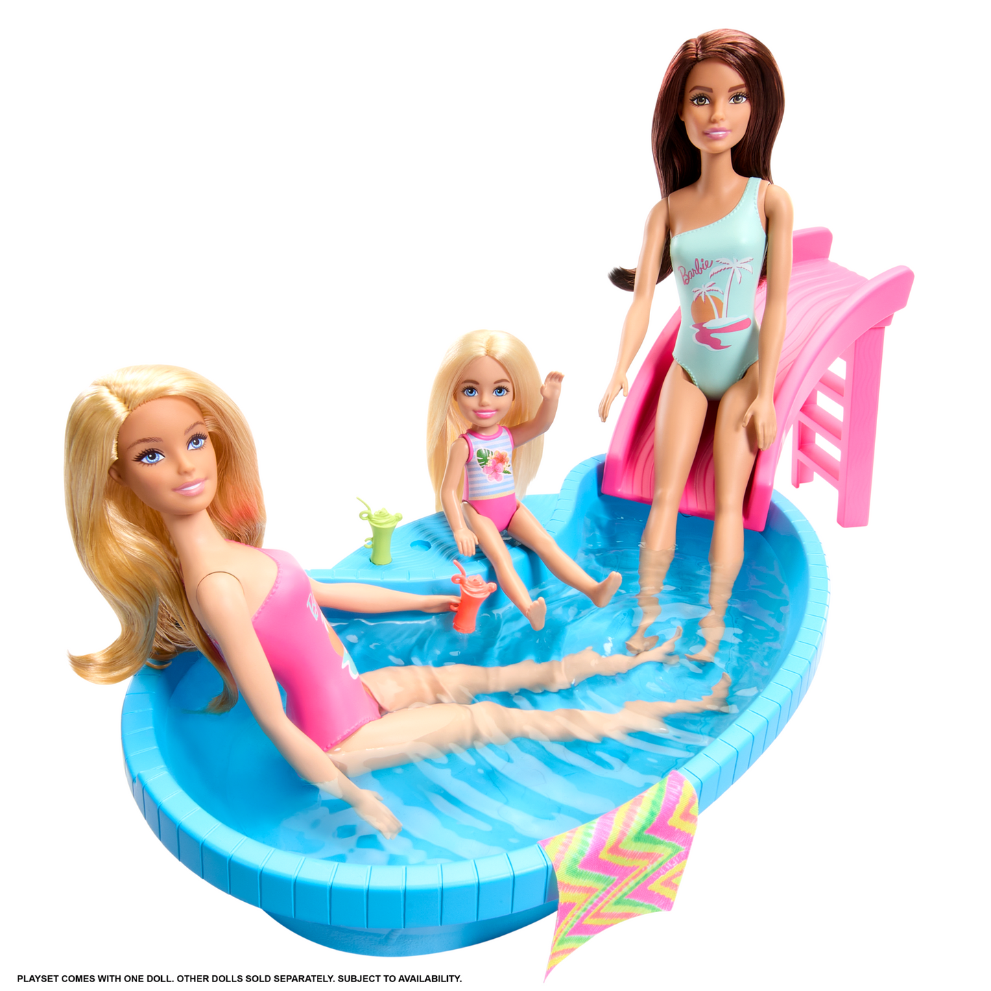 Barbie Set de Juego Alberca Glam con Mu?eca