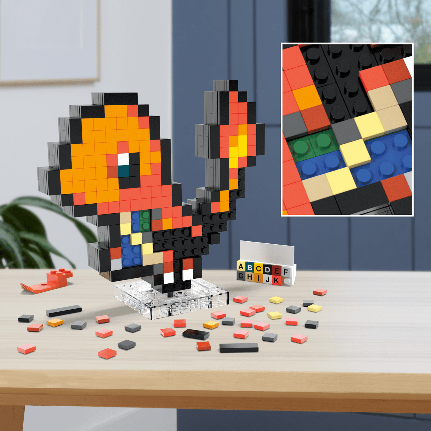 Mega  Pok¨¦mon  Coffret de Construction  Salam¨¨che (349 Pces), R¨¦tro
